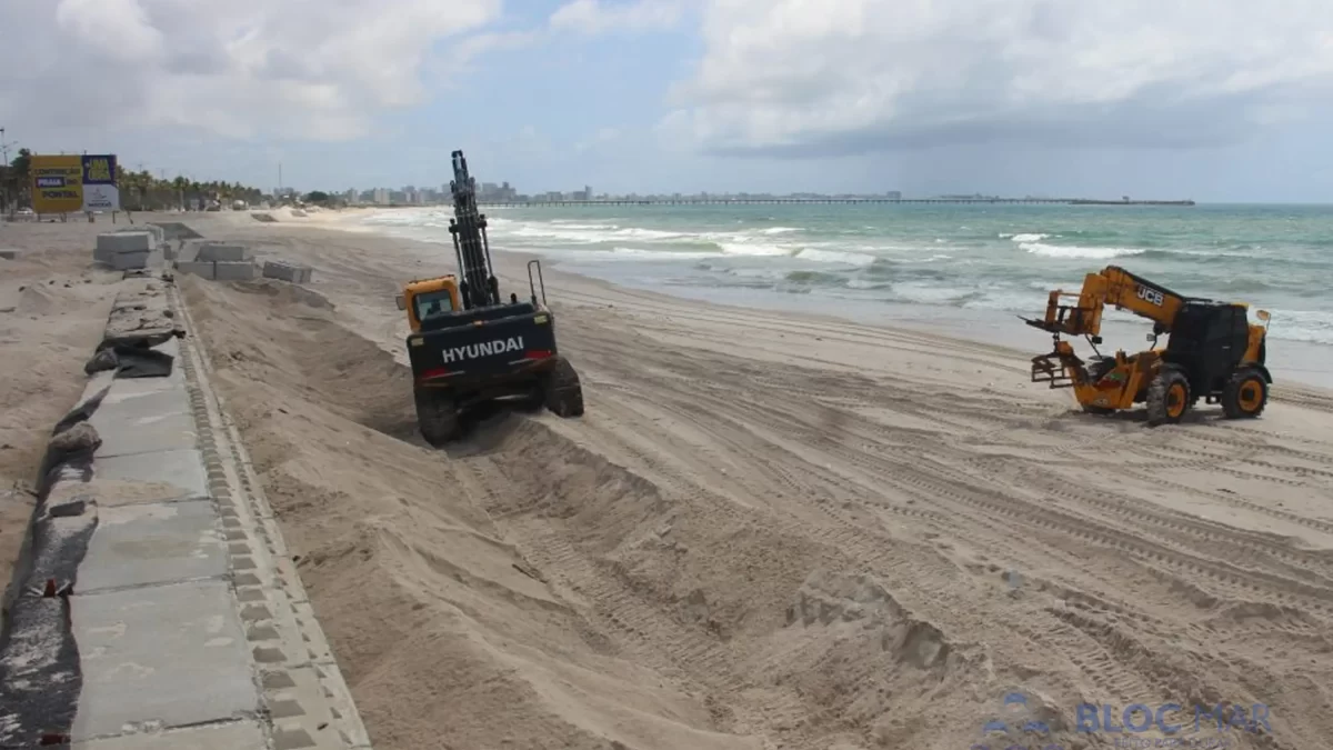 Obras de contenção do mar atingem 90% de conclusão e transformam a orla do Pontal da Barra em Maceió